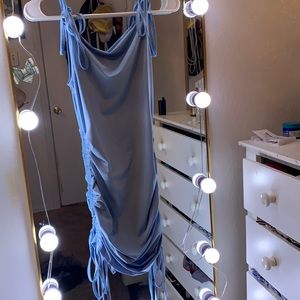 Blue long dress stretchy (romwe) size small